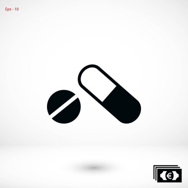 Kapsül Vektör Simgesi