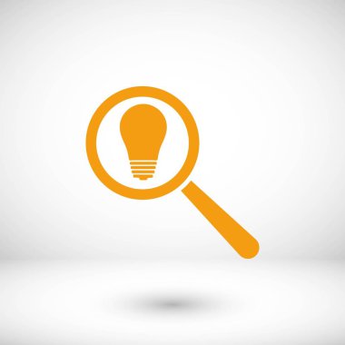 mikroskop ve ampul simgesi