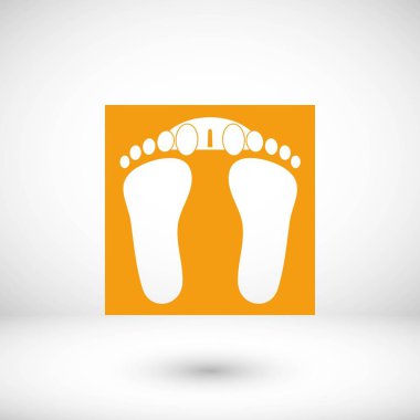 ayak izleri simge vektör