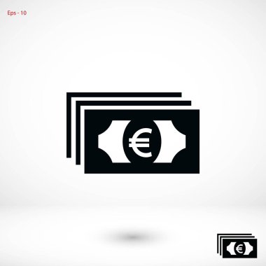 Euro vektör simgesi