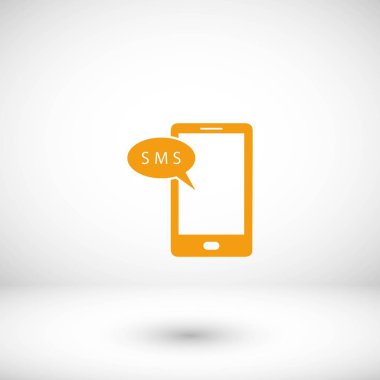 Akıllı telefon sms simgesi