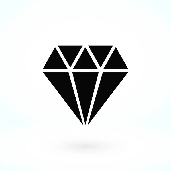 Ikona wektora diamentu — Wektor stockowy