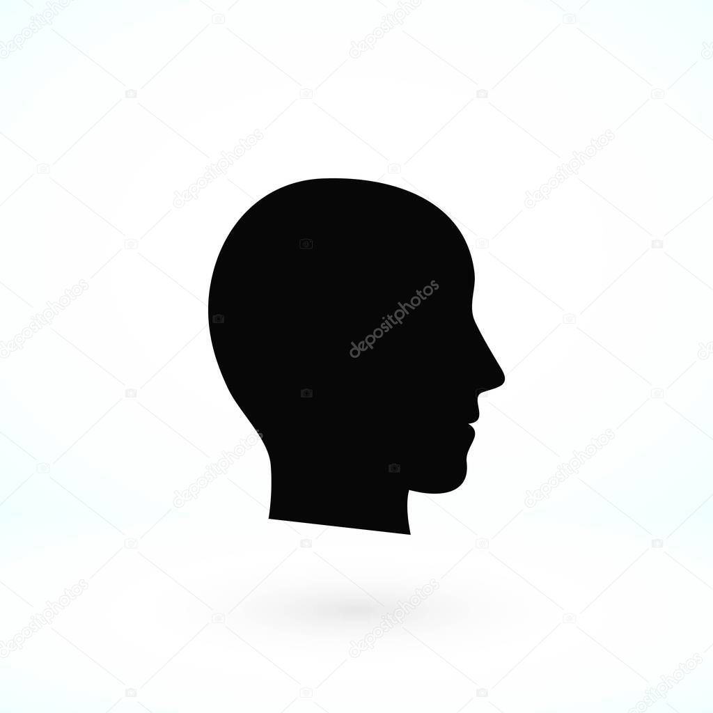 head vector icon
