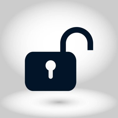 asma kilit simgesi vektör