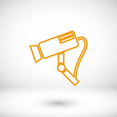 Gözetim kamerası vektör simgesi