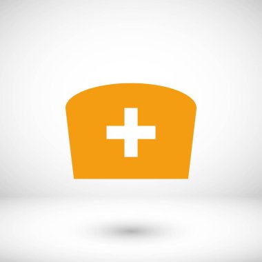 Düz hemşire simgesi