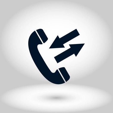 siyah bir telefon simgesi