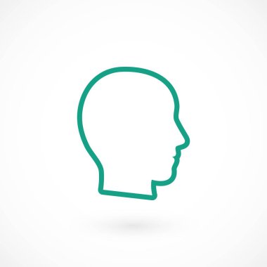 Kafa vektör simgesi