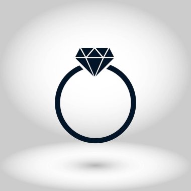 Yüzük simge vektör