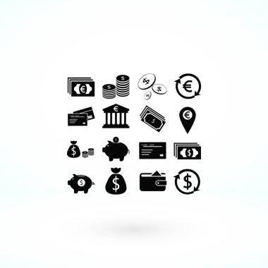 Finans simgeler vektör
