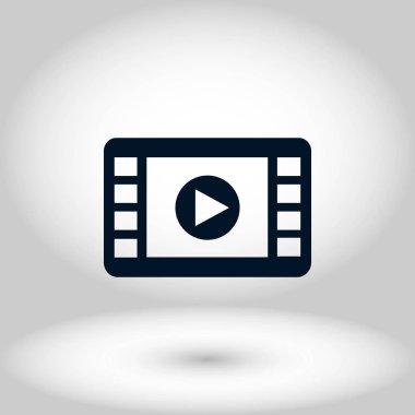 film film şeridi vektör simgesi