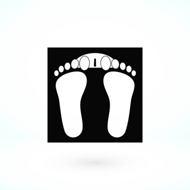 ayak izleri simge vektör