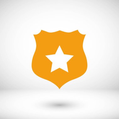 Kalkan işareti vektör simgesi