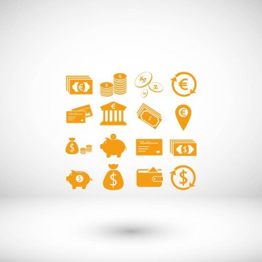 Finans simgeler vektör