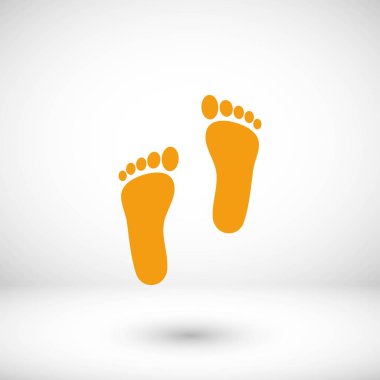 Ayak vektör simgesi