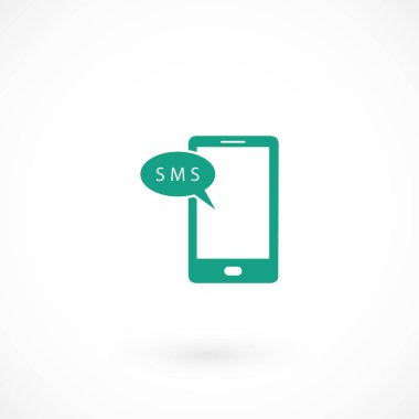 Akıllı telefon sms simgesi