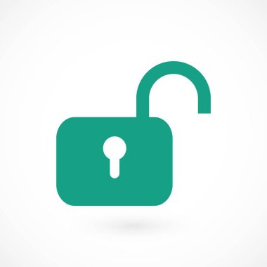 asma kilit simgesi vektör