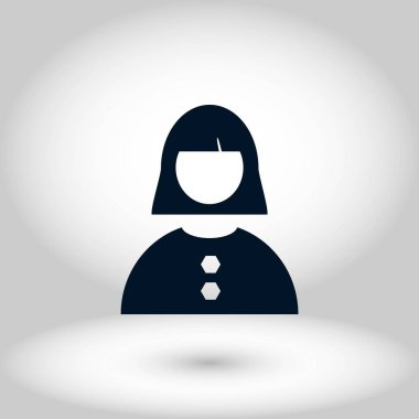 kadın simge vektör