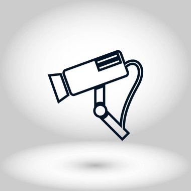 Gözetim kamerası vektör simgesi