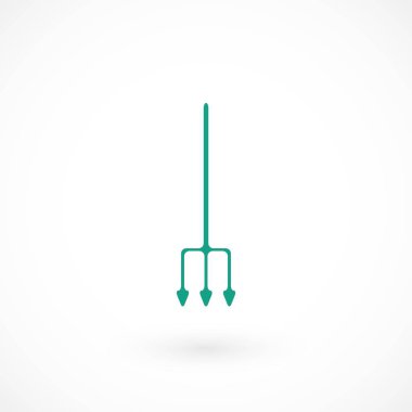 Bahçe çatal vektör simgesi