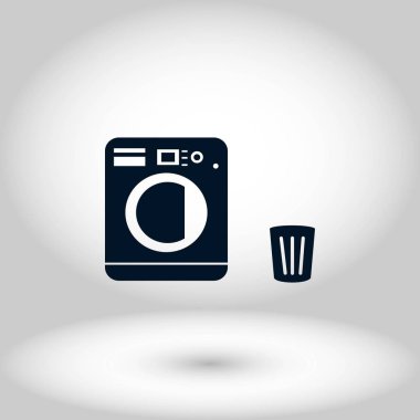 Çamaşırhane simgeler vektör