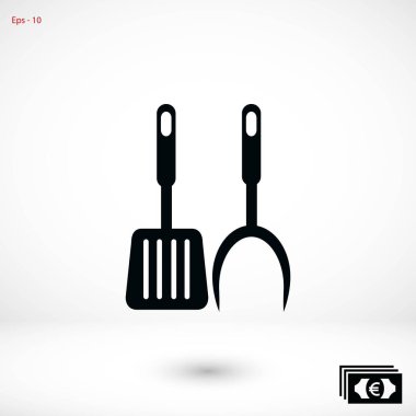 Barbekü simge vektör