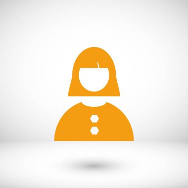 kadın simge vektör