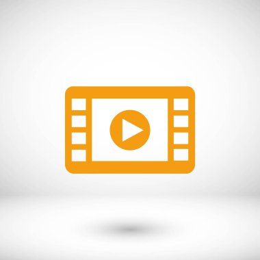 film film şeridi vektör simgesi