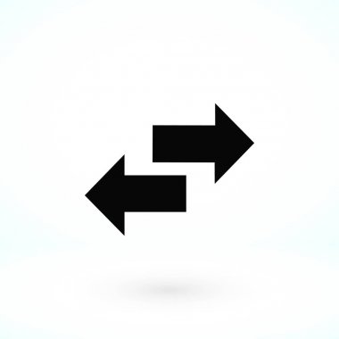 Geri dönüşüm vektör simgesi