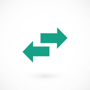 Geri dönüşüm vektör simgesi