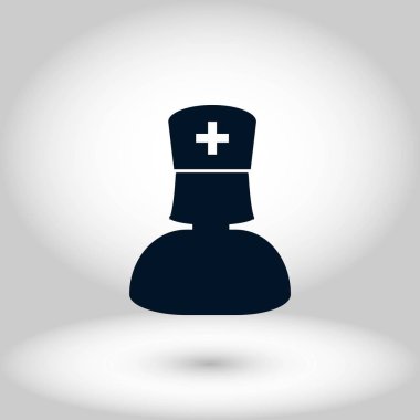 Hemşire simge vektör