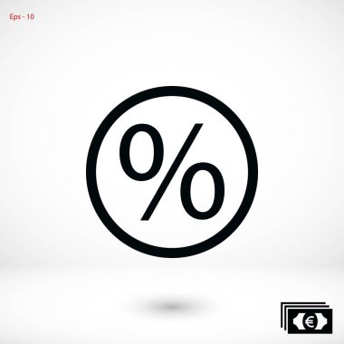 yüzde simge vektör