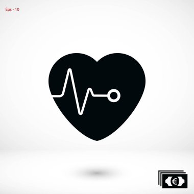 Kalpler vektör simgesi