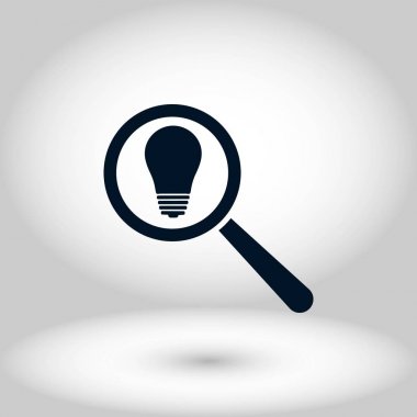 mikroskop ve ampul simgesi