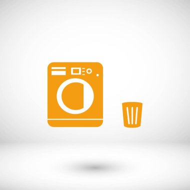 Çamaşırhane simgeler vektör