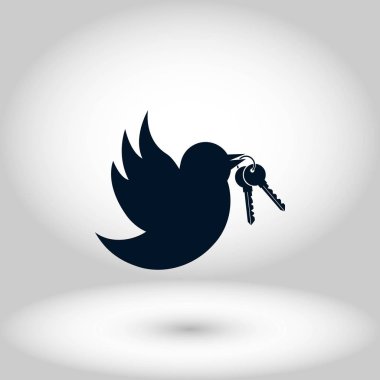  Tuşları simgesi olan kuş