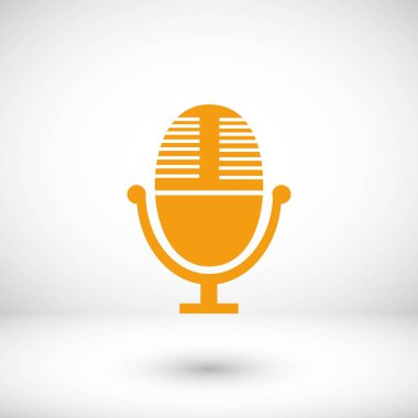 vektör mikrofon simgesi