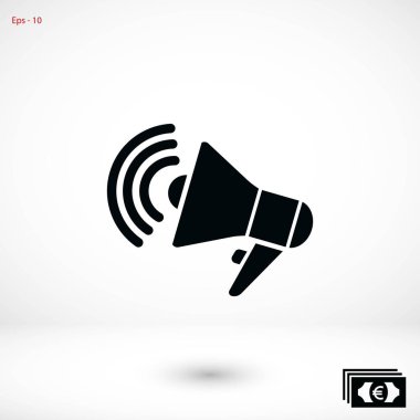 Hoparlör simgesi vektör