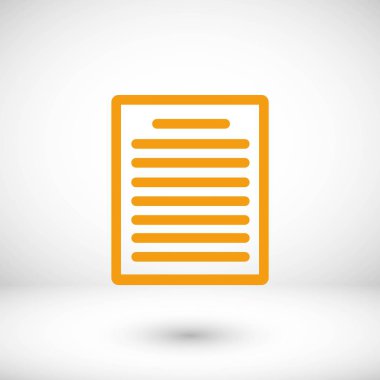 Kağıt simge vektör