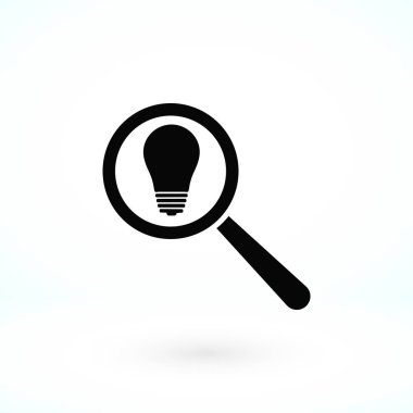 mikroskop ve ampul simgesi