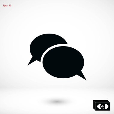 iletişimin bir düz simgesi