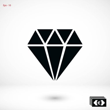 Elmas vektör simgesi