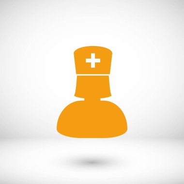 Hemşire simge vektör