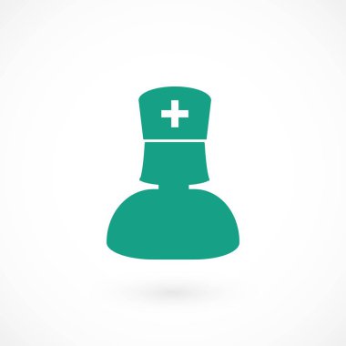 Hemşire simge vektör