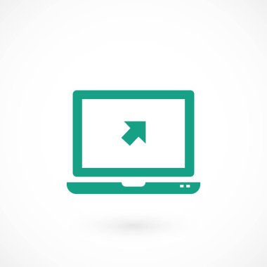 vektör monitör simgesini