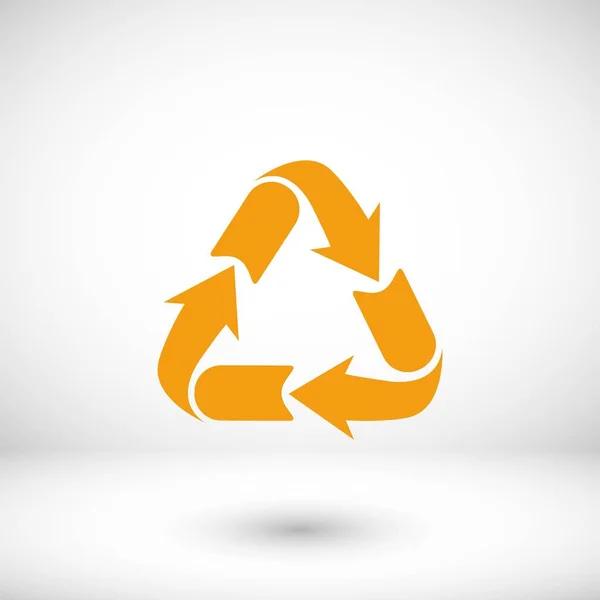 Recycle teken pictogram — Stockvector