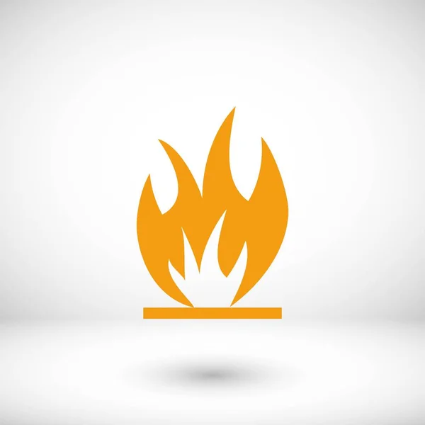 Fire icon vector — Stock Vector