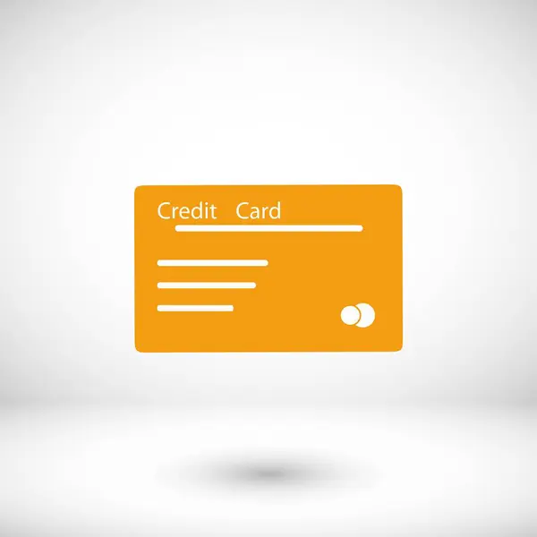 Credit card vector  icon — Stock Vector