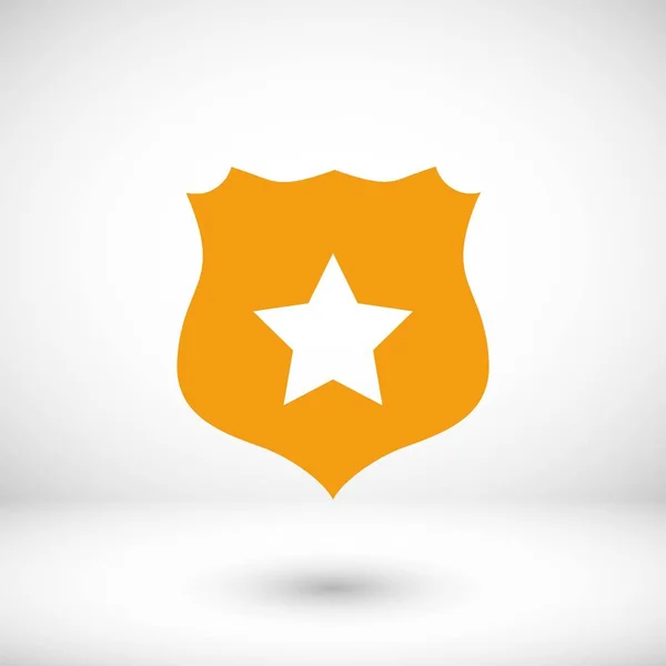 Shield sign vector icon — Stock Vector