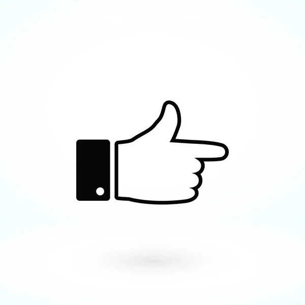 Hand. icon vector — Stock Vector